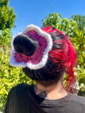 Crochet flower scrunchie 