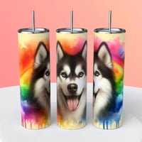 RAINBOW DOG TUMBLER 