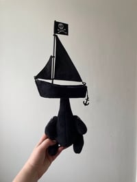 Image 1 of Black Pirate Ship Art Doll