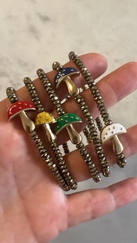 Image 5 of *new* Gold PYRITE MUSHROOM bracelets