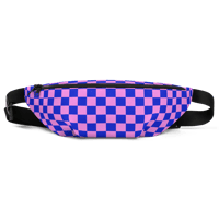 Image 2 of Pink Blue Checker Bumbag