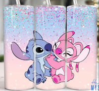 Angel & stitch 20oz tumbler 