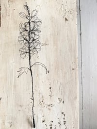 Image 1 of Wire Delphinium sculpture