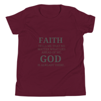 Image 6 of Unisex Youth Short Sleeve T-Shirt (Faith over fear)