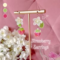 Image 1 of Strawberry Blossom Earrings