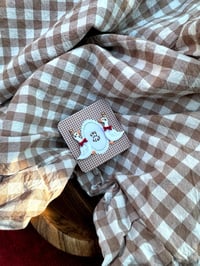 Image 3 of Holiday Goose Earrings (Red) 