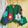 Flower Garden Granny Sweater