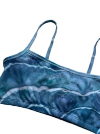 Image 2 of S (34) Bralette in Ocean Geode Ice Dye