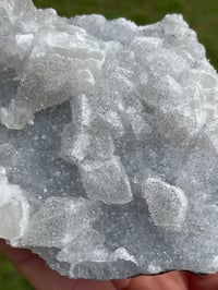 Image 4 of UV Calcite With Druzy Quartz Specimen #1552