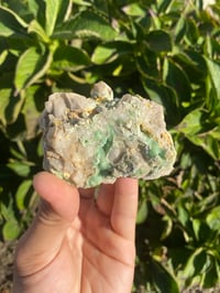 Image 2 of Hemimorphite on Quartz