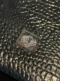Image 4 of Black Reptile Bespoke Bank Bag