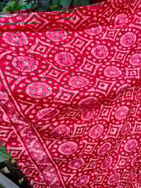 Image 2 of TULUM Tie dye co ord frill skirt  set 💜 red and pink