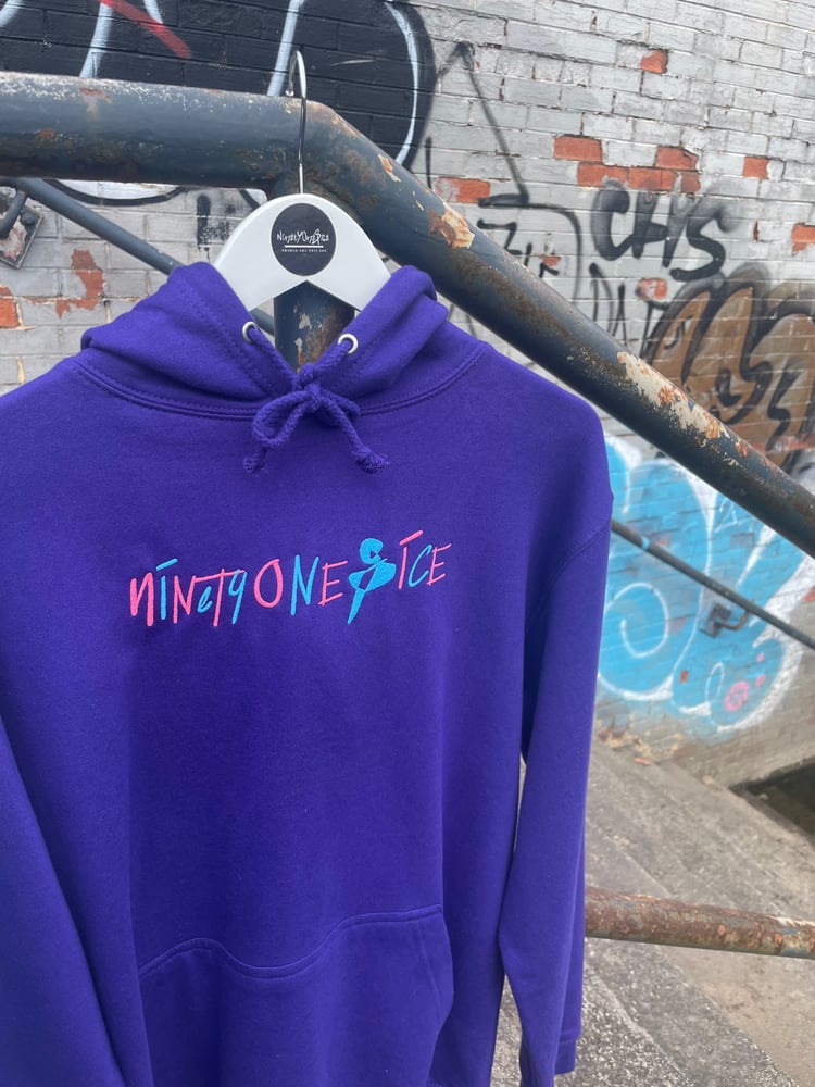 Image of Purple Script Hoody