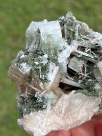 Image 2 of Green Apophyllite, Scolecite & Stilbite Specimen | India #3040