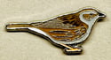 Dunnock - No.12 Bird Pin Badge Group - Enamel Pin Badge