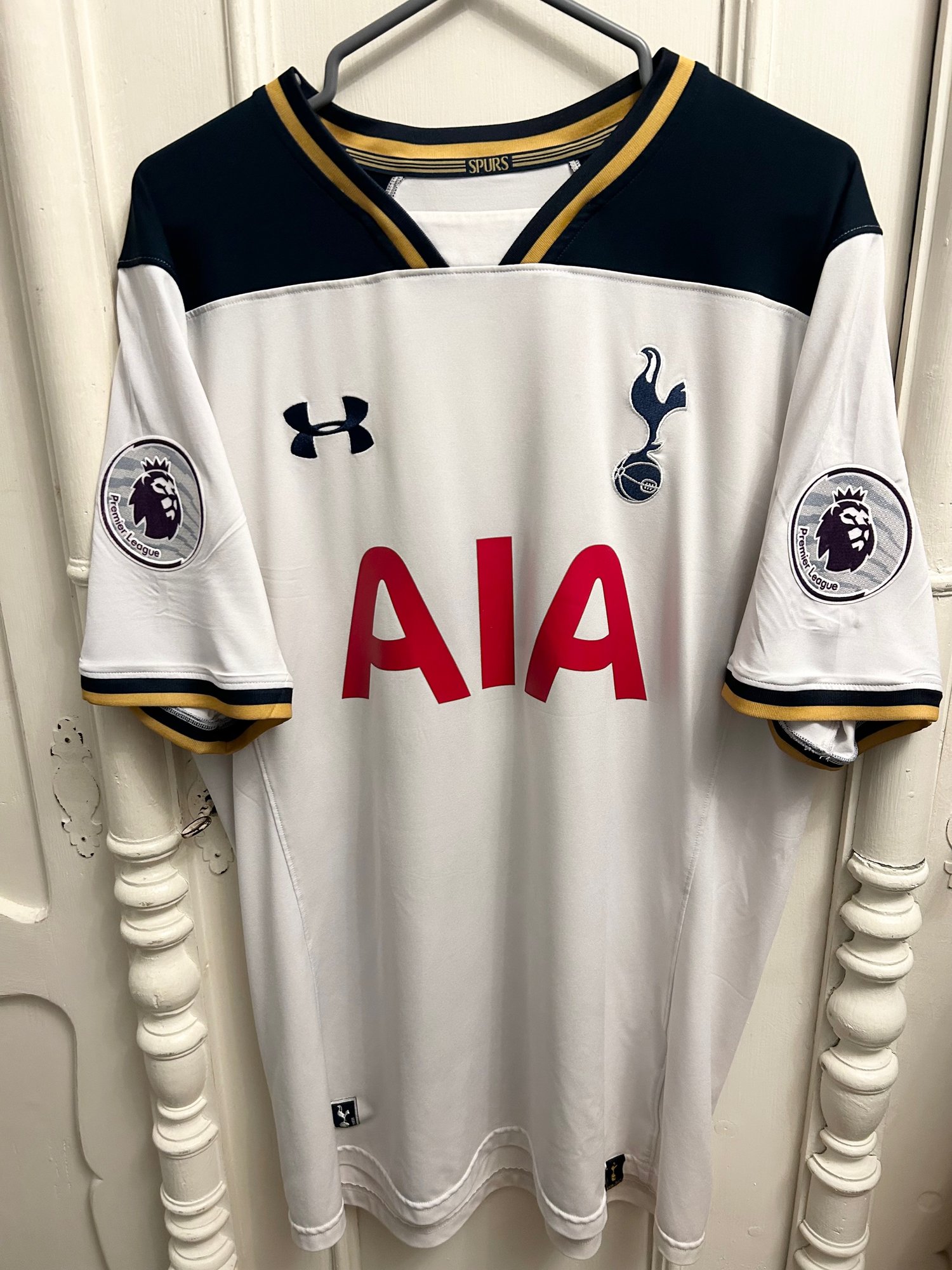 Image of Tottenham Hotspur “DEMBÉLÉ 19” 2016/17 Home Shirt + patches (XL)