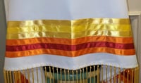 Image 3 of Sunrise Native Shawl with Ribbon