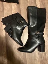 Image 1 of Black knee boots