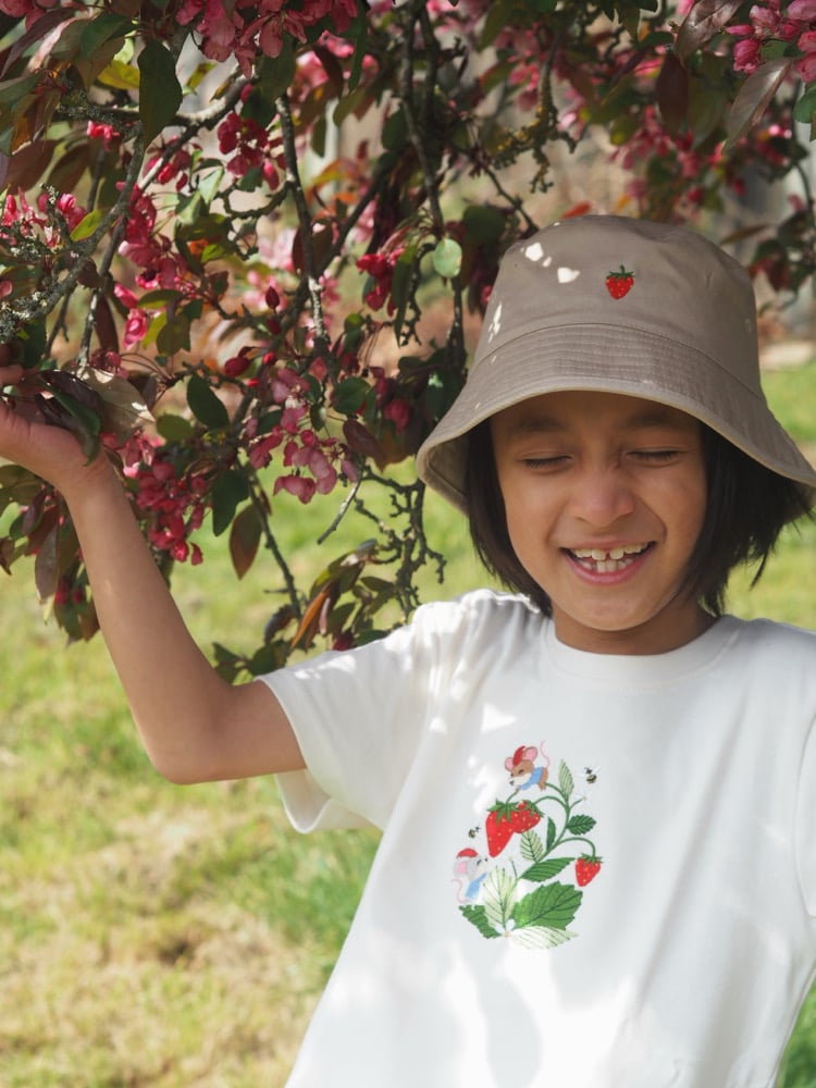 Image of The Strawberry Patch Gnomes - Tee & Short Set Oat