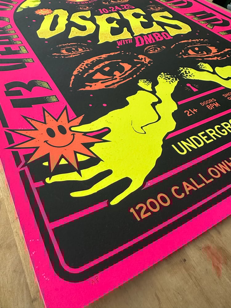 Osees - 10.24.25 - 18x24 poster | pinkbikeralph