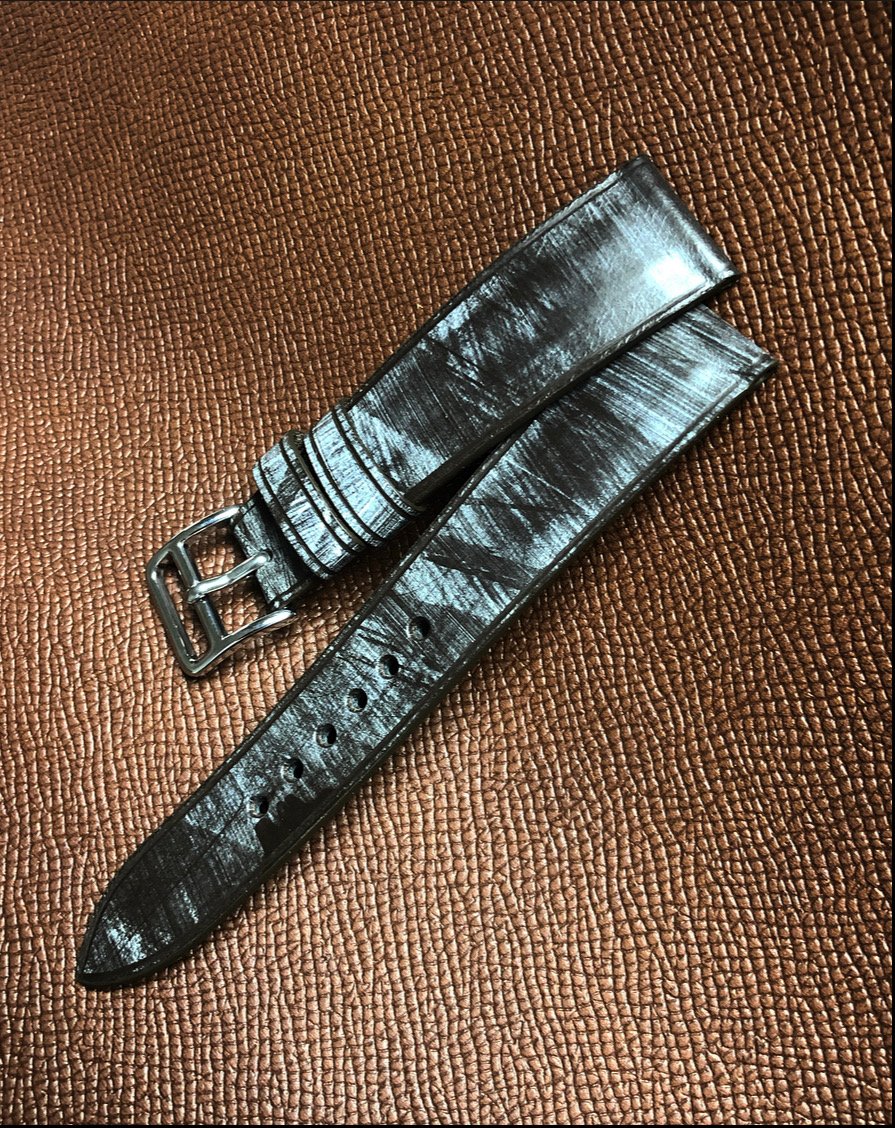 Image of Dark Brown Wax Bridle Leather Watch Strap