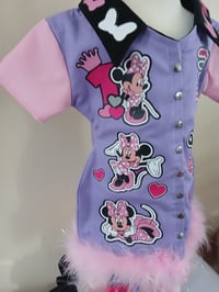 Image 2 of MINNIE PURPLE CUSTOM 3 PIECE DRESS SET 
