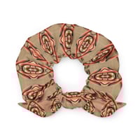 Image 2 of Peach Aloe Hair Scrunchie - Pink Accents