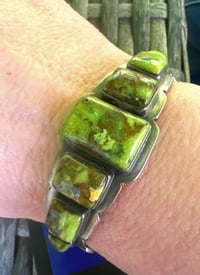 Image 2 of Yazzie “Orville jack” turquoise stacker cuff 