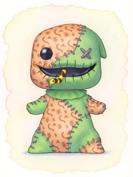 Image of Rag doll’s oogie boogie art prints 5 x 7