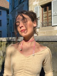 Image 3 of Tape measure necklace Babypink