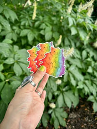 Image 2 of Rainbow Cat Sticker 