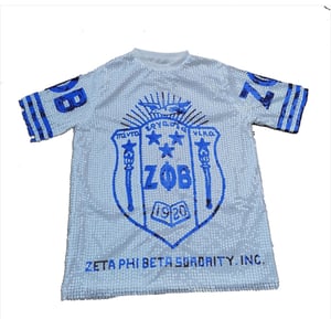 Image of Shining Hip Hop Sorority Bling Blue Jerseys Dress