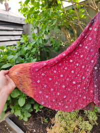 Image 3 of Wanderlust Stevie top Maroon glitter  throughout upto 14