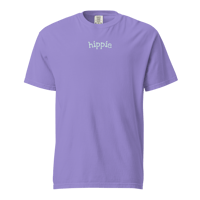 Image 1 of "hippie" Unisex Garment-dyed Heavyweight T-shirt