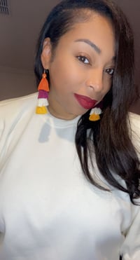 Image 2 of Combo tassel earrings 