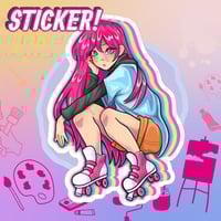 Skater Girl Sticker