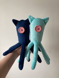 Image 10 of Blue coraline squid/octopus plushie from Coraline movie - made to order