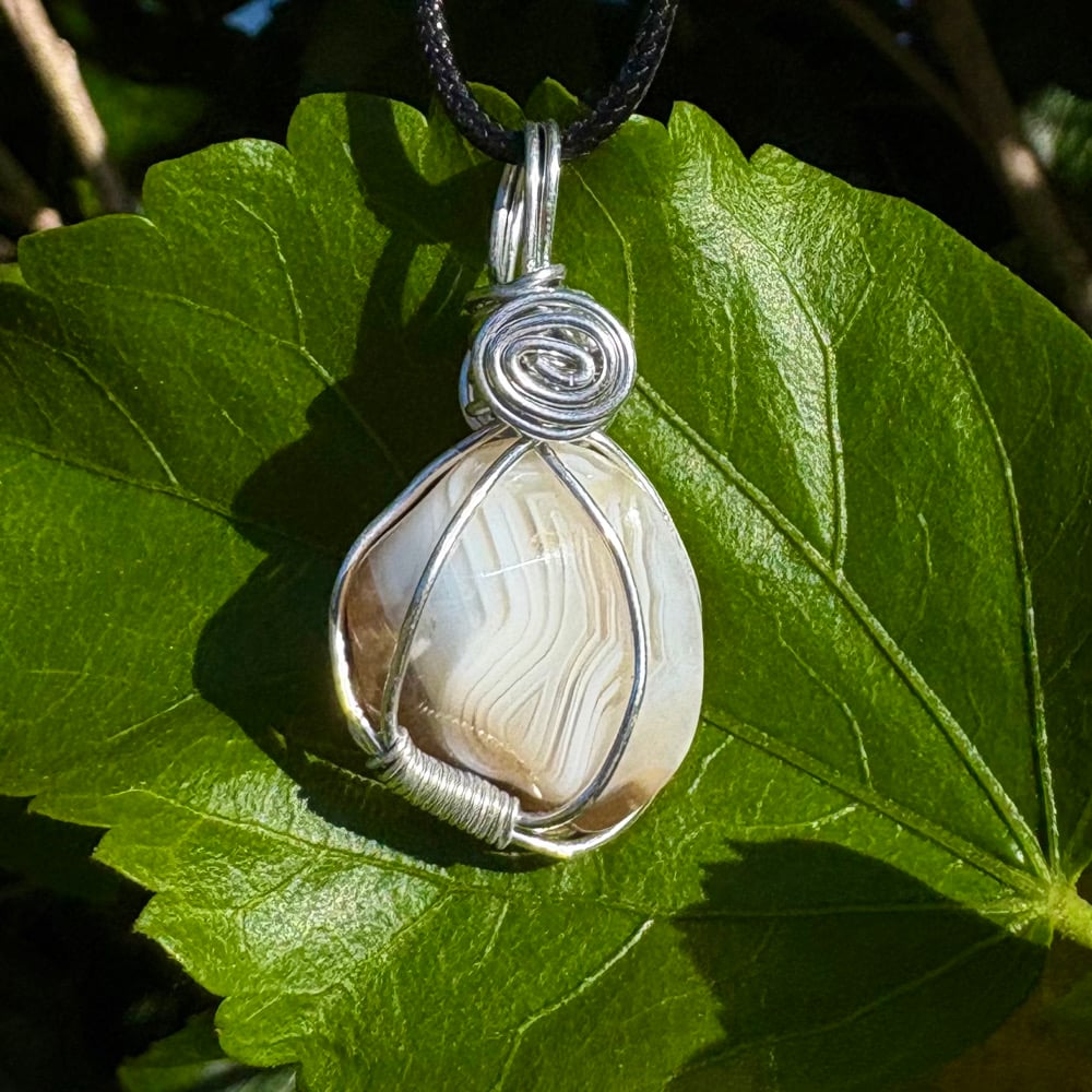 Image of botswana agate pendant