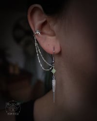 Image 3 of Cosmic Glow Earrings (925 Sterling Silver)