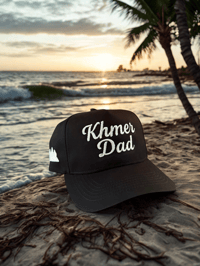 Image 1 of Khmer Dad 5 Panel Snapback - Black