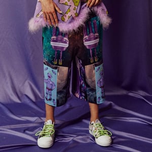 Image of Gooped! Collection "Clash-Print" Baggy Shorts