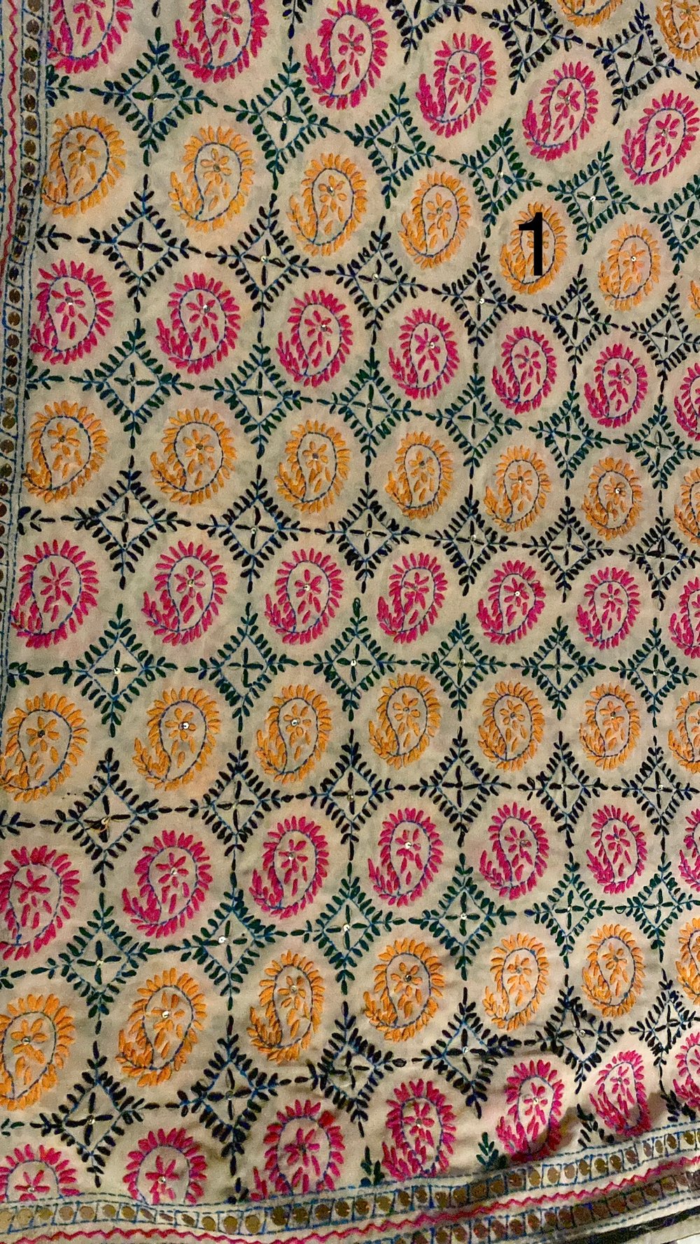 Hand embroidery duppatas 