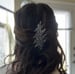 Image of Green and Purple glitter 13 point hair clip