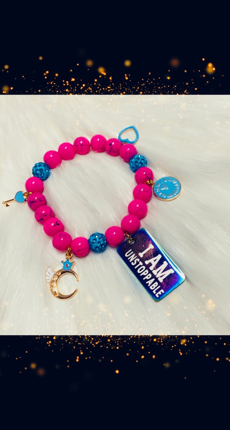 Image of I’am unstoppable beaded bracelet 