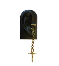 Image 3 of Ankh-Charmed Ear Cuff