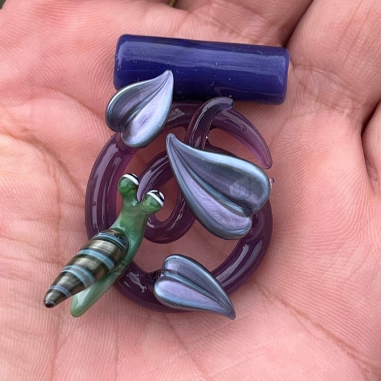 Image of Purple Vine with Snail Pendant