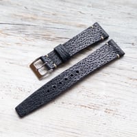 Image 3 of 20mm Corfam Style Pigskin In Dark Navy