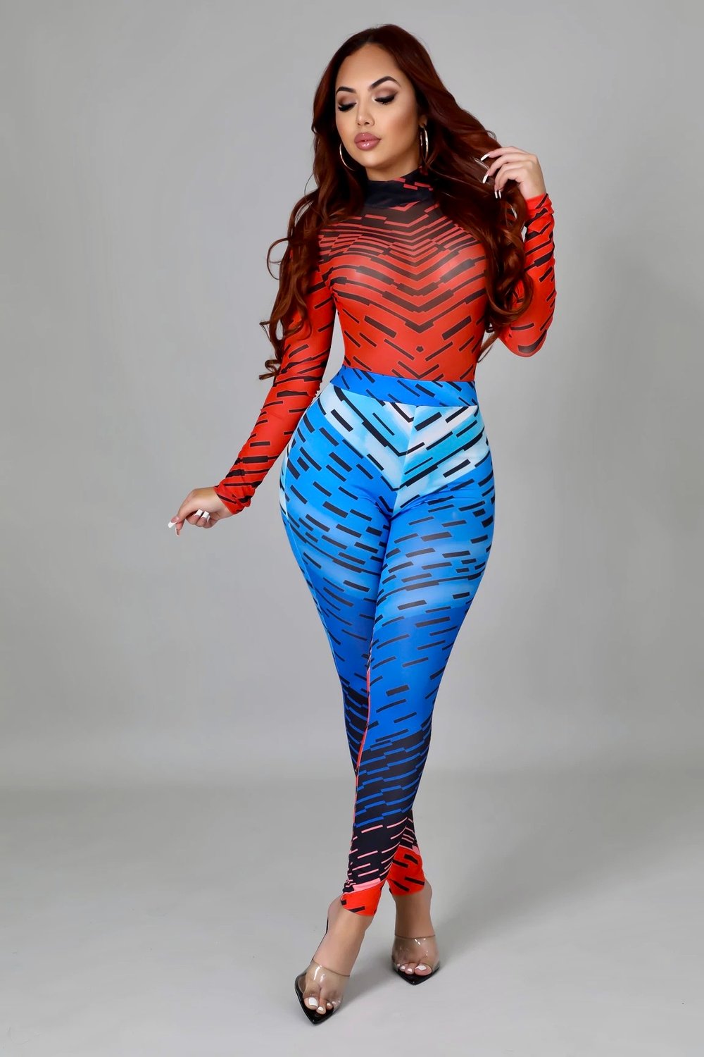 Image of AMBER BODYSUIT LEGGINGS SET 