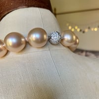 Image 10 of Faux Pearl and Rhinestone Necklace