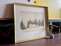 Image 2 of Wintry Watercolour Landscape On Paper